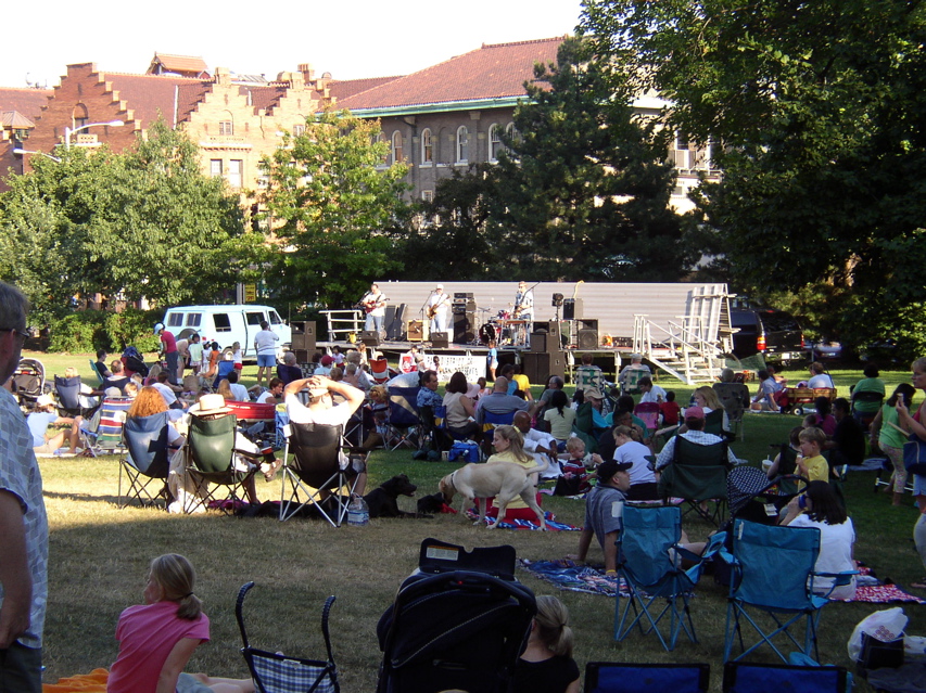 An Outdoor Concert in a Park