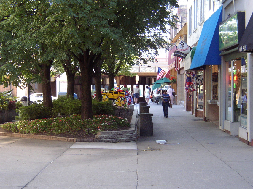 Shopping in town