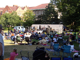 An Outdoor Concert in a Park